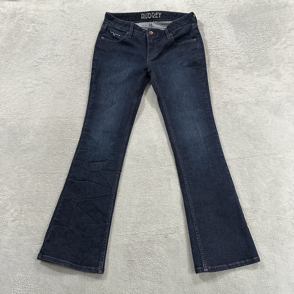 Kimes Ranch Audrey Jeans Women's 6 / 30 Mid Rise Bootcut Dark Blue Boho Western